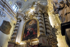 kolegiata świętej anny w krakowie, ołtarz główny